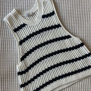 HOLLISTER Striped Knit Sleeveless Top